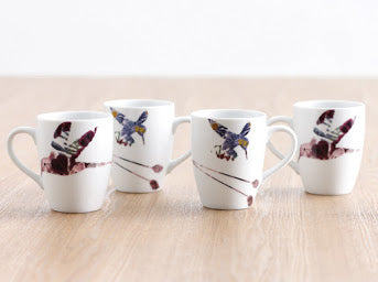 Flutter - 300ml Set of 4 x Mug (Assorted)