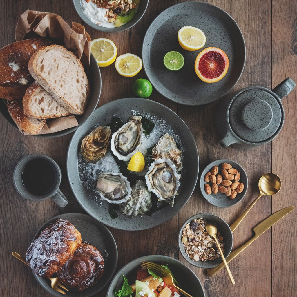 STONE - Set 4 Platos de ensalada de 21cm