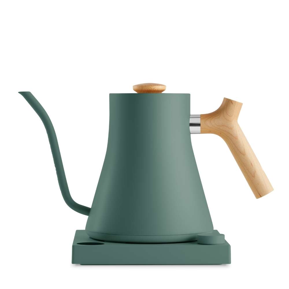 Tetera Stagg EKG Smoke Green con mango madera Maple con control de temperatura (220v)