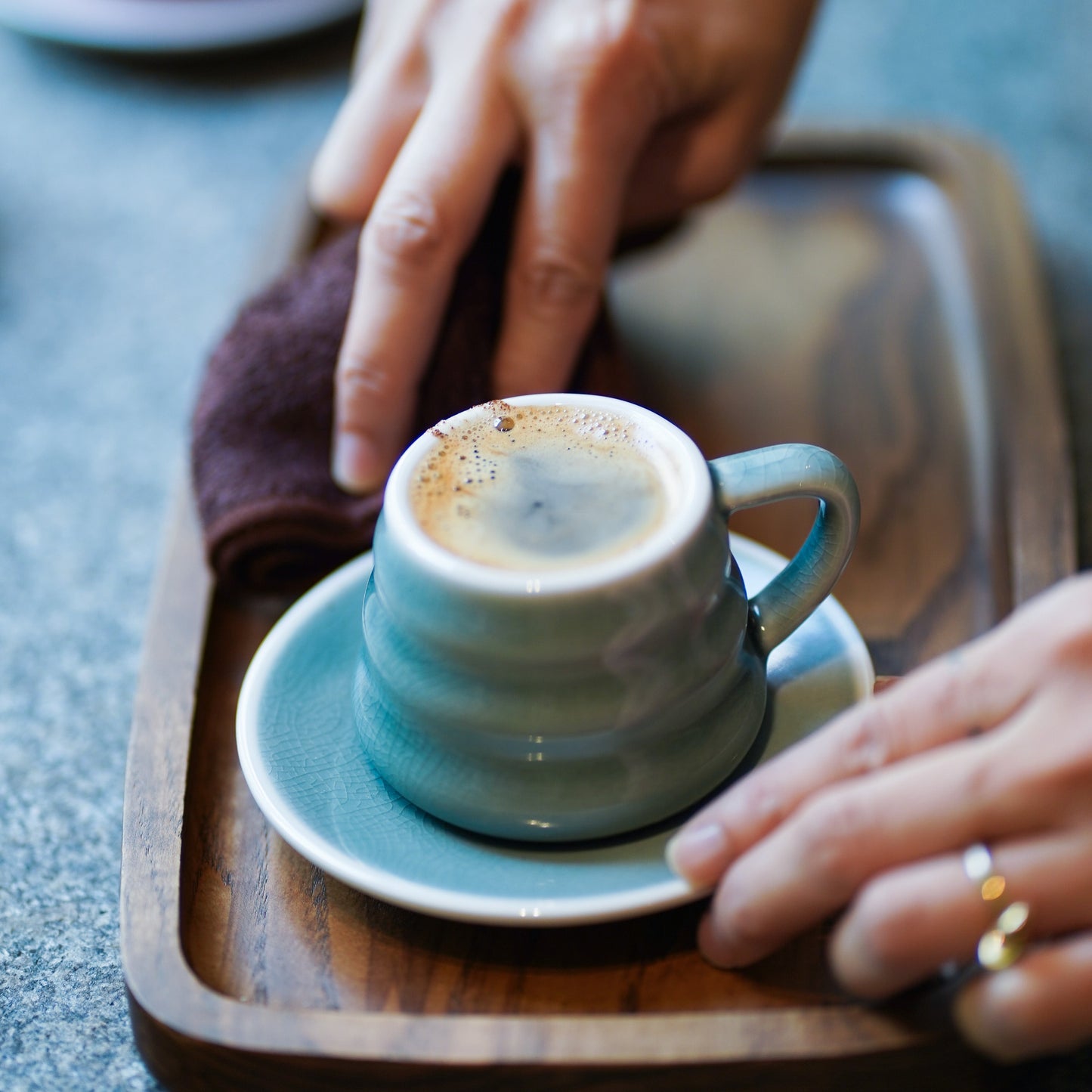 Taza y Plato para Café Ibrik (110ml) – Edición Pierre de Chanterac