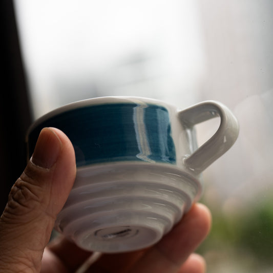 Taza Cappuccino DECO (220ml) y Plato (14cm)