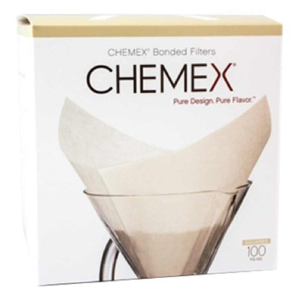 Filtros CHEMEX 6 Tazas - 100 unidades blanqueados