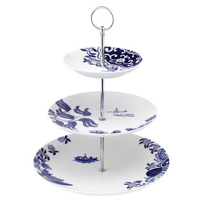 WILLOW LOVE STORY 3-Tier Cake Stand (blue)